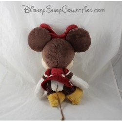 Peluche del mouse Minnie DISNEY 32 cm articolato bottone in legno