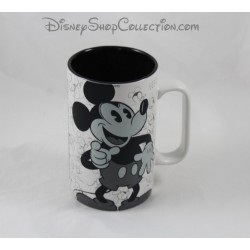 Mate taza Mickey DISNEYLAND PARIS blanco y negro taza cerámica Disney 14 cm
