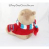 Suéter de bufanda roja de peluche Winnie the Pooh DISNEY STORE 2008 