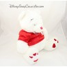 Peluche Winnie the Pooh DISNEY STORE bianco cuore San Valentino 40 cm rosso