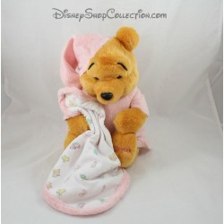 Plüsch Winnie The Pooh DISNEY STORE decken rosa Schlafanzug 2001