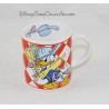 Mug Donald DISNEY blanc roug casserole tasse en céramique 8 cm
