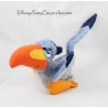 Peluche oiseau Zazu DISNEY STORE Le Roi Lion bleu orange billes 30 cm 
