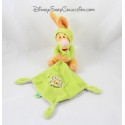 Doudou Tigger NICOTOY disguised as green rabbit with handkerchief Disney