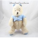 Plush Winnie the Pooh DISNEY STORE blue beige knitted ears 32 cm