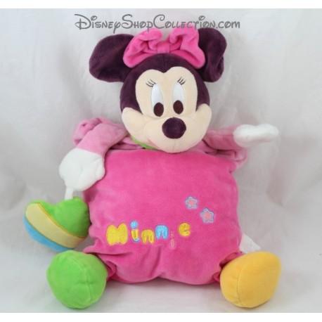 Doudou of awakening Minnie DISNEYLAND PARIS blue yellow green heart star 38 cm