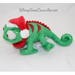 Peluche DISNEY STORE enredados Navidad 21 cm verde camaleón Pascal