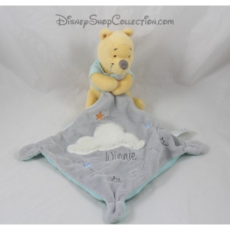 Nube di coperta di sicurezza Pooh NICOTOY fazzoletto bianco grigio Disney