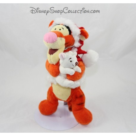 Plush Tigger DISNEY STORE Santa with polar bear 24 cm