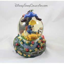 SnowGlobe musical Mickey y sus amigos DISNEY burbuja de globo de la nieve vintage de jabón