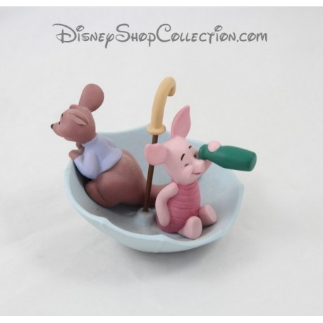 Figurine Porcinet et Petit Gourou DISNEY Together is our favorite way to be Pooh & friends porcelaine 10 cm