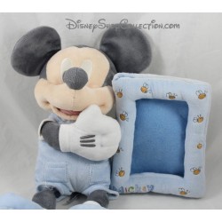 Marco de fotos de 36 cm de peluche Mickey DISNEY STORE azul bebé gris