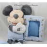 Plush Mickey DISNEY STORE blue gray baby 36 cm photo frame