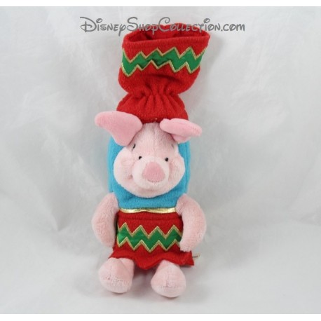 Plush piglet DISNEY STORE Christmas Humourous Xmas 25 cm crakers