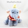 Peluche éléphant Dumbo DISNEY NICOTOY bleu col rouge 26 cm