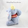Peluche éléphant Dumbo DISNEY NICOTOY bleu col rouge 26 cm
