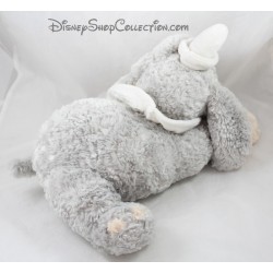 Peluche elefantino Dumbo DISNEY STORE grigio beige colletti bianchi 35 cm