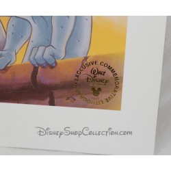 Lithographie Wasserspeier exklusive GEDENKMÜNZEN Lithographie Disney Glöckner von Notre Dame 30 x 24 cm