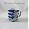 Cup mug Donald DISNEY STORE blue white ceramic 10 cm