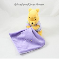 Peluche Winnie the Pooh DISNEY pañuelo púrpura brilla en la noche