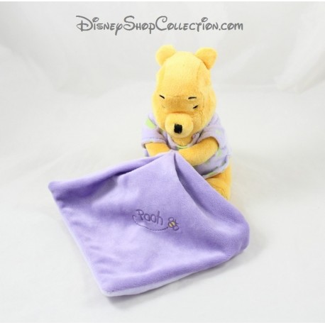 Peluche Winnie the Pooh DISNEY fazzoletto viola brilla nella notte