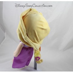 Doll plush Rapunzel DISNEY STORE little girl dress mauve 30 cm