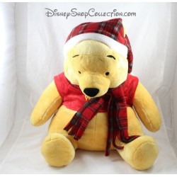 Grande peluche Winnie the Pooh DISNEY NICOTOY Natale sciarpa Cap 40 cm