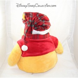 Grande peluche Winnie l'ourson DISNEY NICOTOY Noël écharpe bonnet 40 cm
