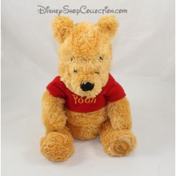Peluche de Winnie the Pooh Camiseta de parche de DISNEY STORE Pooh rojo 22 cm