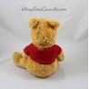 Plush Winnie the Pooh DISNEY STORE coat of arms 22 cm red shirt Pooh