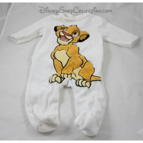 Pyjama velours lion Simba DISNEY BABY Le Roi lion dors bien velours bébé 3 mois