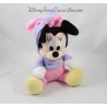 Plush Minnie DISNEY NICOTOY disguised Pink Purple rabbit 22 cm sitting