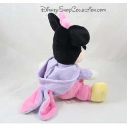 Peluche Minnie DISNEY NICOTOY disfrazado de conejo rosa púrpura 22 cm sentado