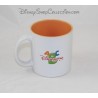 Mug Mickey DISNEYLAND PARIS letter M orange white ceramic mug Disney
