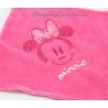 Doudou cruce de Minnie DISNEY rosa plana cuadrada de 4 nudos Minnie Mouse