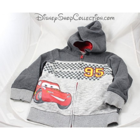 Jacke Auto Flash McQueen C & A Disney Cars Jacke Zip Pullover grau