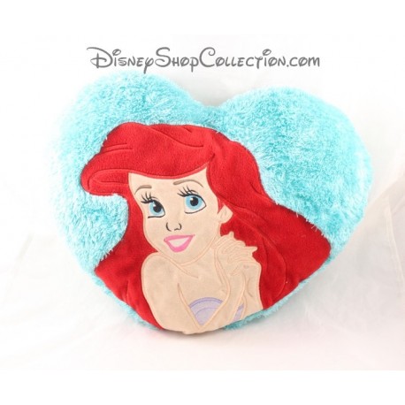 Cushion blue hairs Disney the Little Mermaid Ariel heart Disney long, 35 cm