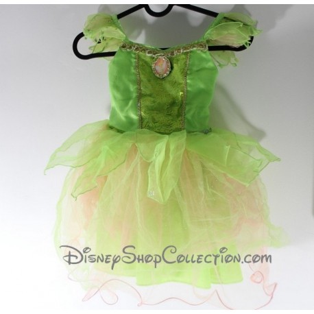 Vestito costume abito Tinker Bell DISNEY Tinkerbell verde 3/4 anni