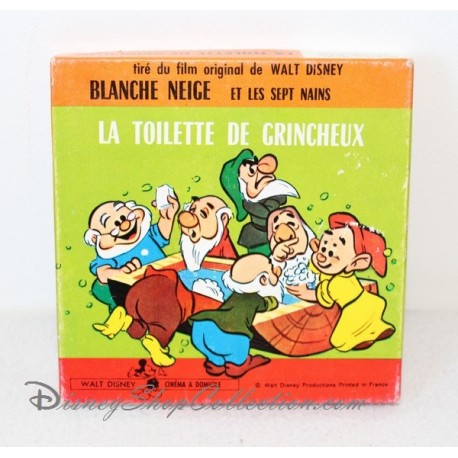 Film 8 mm Blanche Neige et les sept nains La toilette de Grincheux vintage