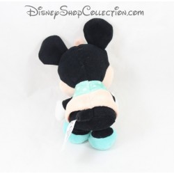 Petite peluche Minnie NICOTOY Disney robe bleue et rose 15 cm