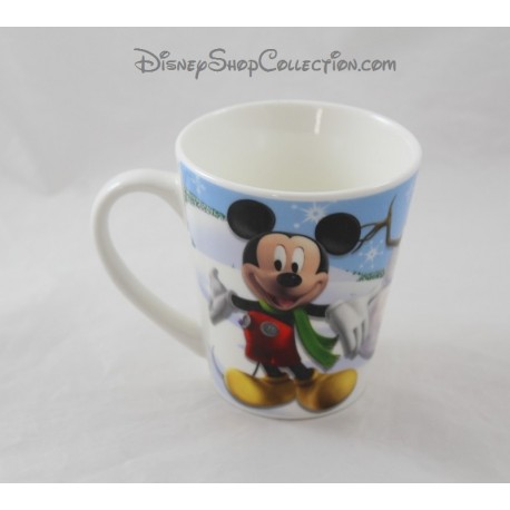 Mug Christmas Mickey Minnie DISNEY Donald snowman snow Pluto