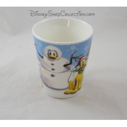 Mug Christmas Mickey Minnie DISNEY Donald snowman snow Pluto