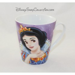 DISNEY Princess snow white mug Cup purple and white ceramic