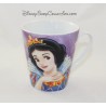 Princesa DISNEY Blancanieves taza taza púrpura y blanco de cerámica