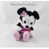 Peluche cutie Minnie DISNEY STORE robe rose fleur 19 cm