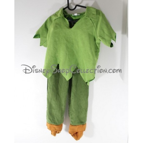 Disfraz niño DISNEYLAND París Peter Pan traje verde Disney 6 años