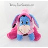 Peluche NICOTOY Eeyore pijama rosa burro con capucha Disney 23 cm sentado
