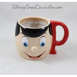 Mug tazza ragazzo Pinocchio DISNEY STORE ceramica a rilievo 3D 9cm