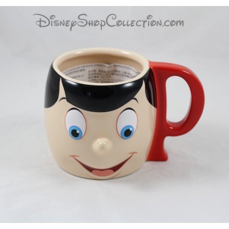 Mug tazza ragazzo Pinocchio DISNEY STORE ceramica a rilievo 3D 9cm