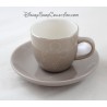 Café Mickey DISNEYLAND PARIS grau weiße Keramik Untertasse Tassen
